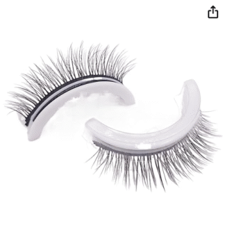 • Natural self-adhesive false eyelashes repeatable glue-free pair of self-adhesive eyelashes (3DF009 Bushy)
