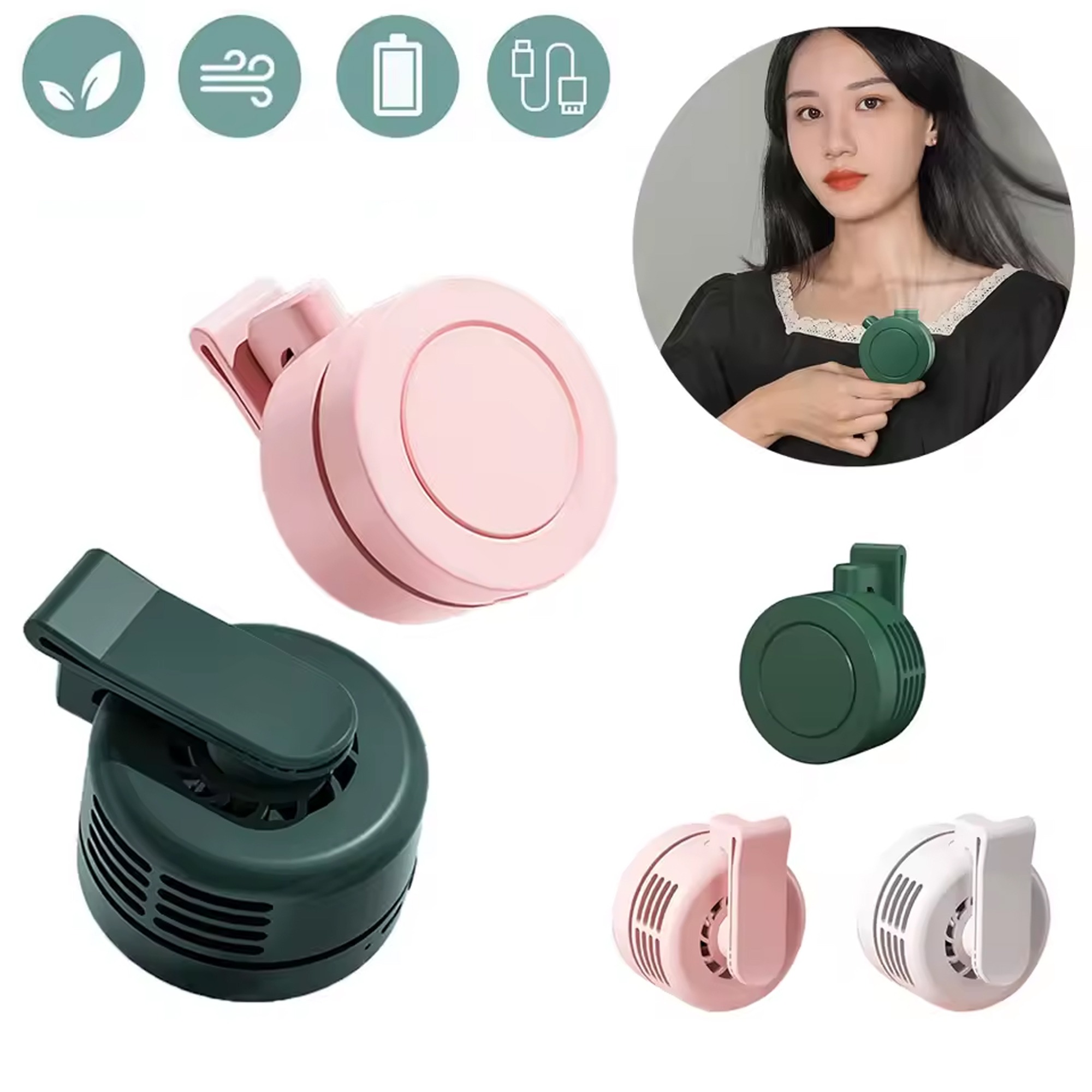 مروحة الملابس لتبريد الجسم - الصورة 2