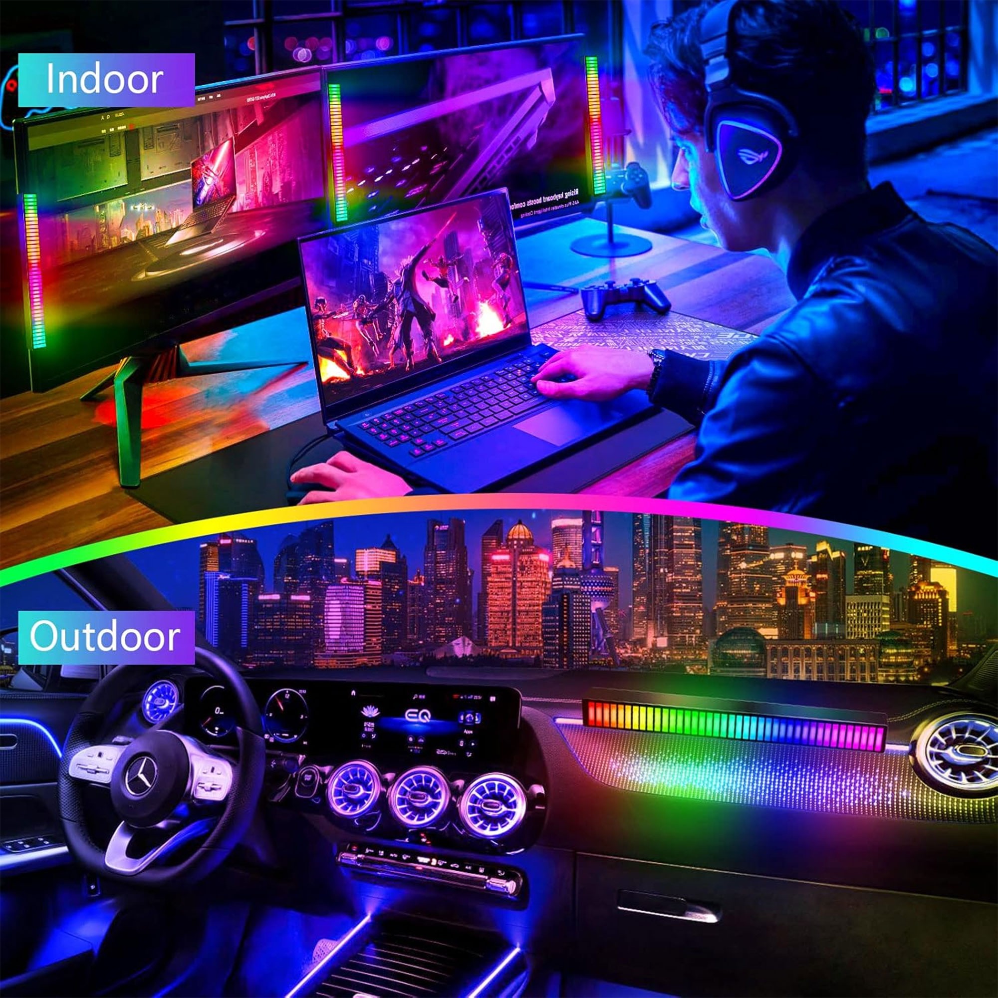 إضاءة السيارة والجيمرز التحكم من خلال تطبيق - الصورة 3