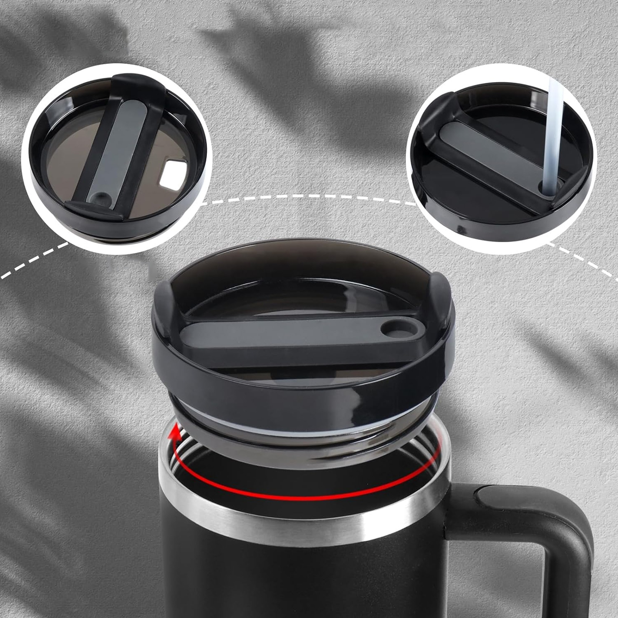 كوب سعة 1.18 لتر من الفولاذ المقاوم للصدأ - الصورة 3