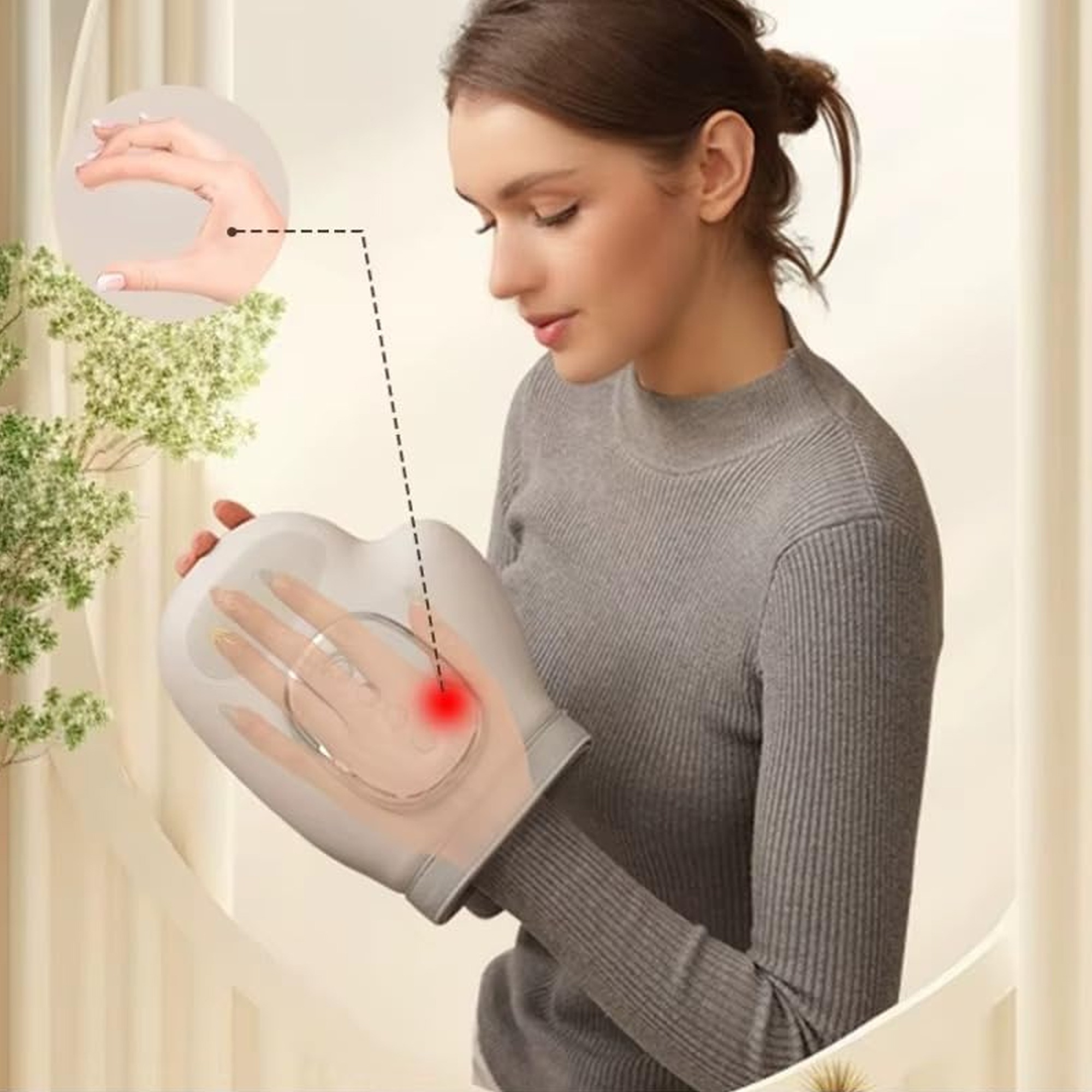 مدلك اليد بالضغط والتدفئة - الصورة 3