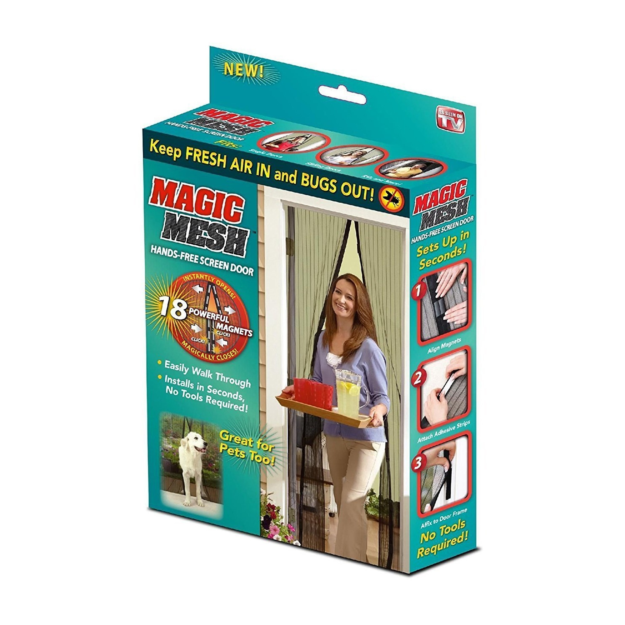 نافذة مغناطيسية للحماية من الحشرات - الصورة 4