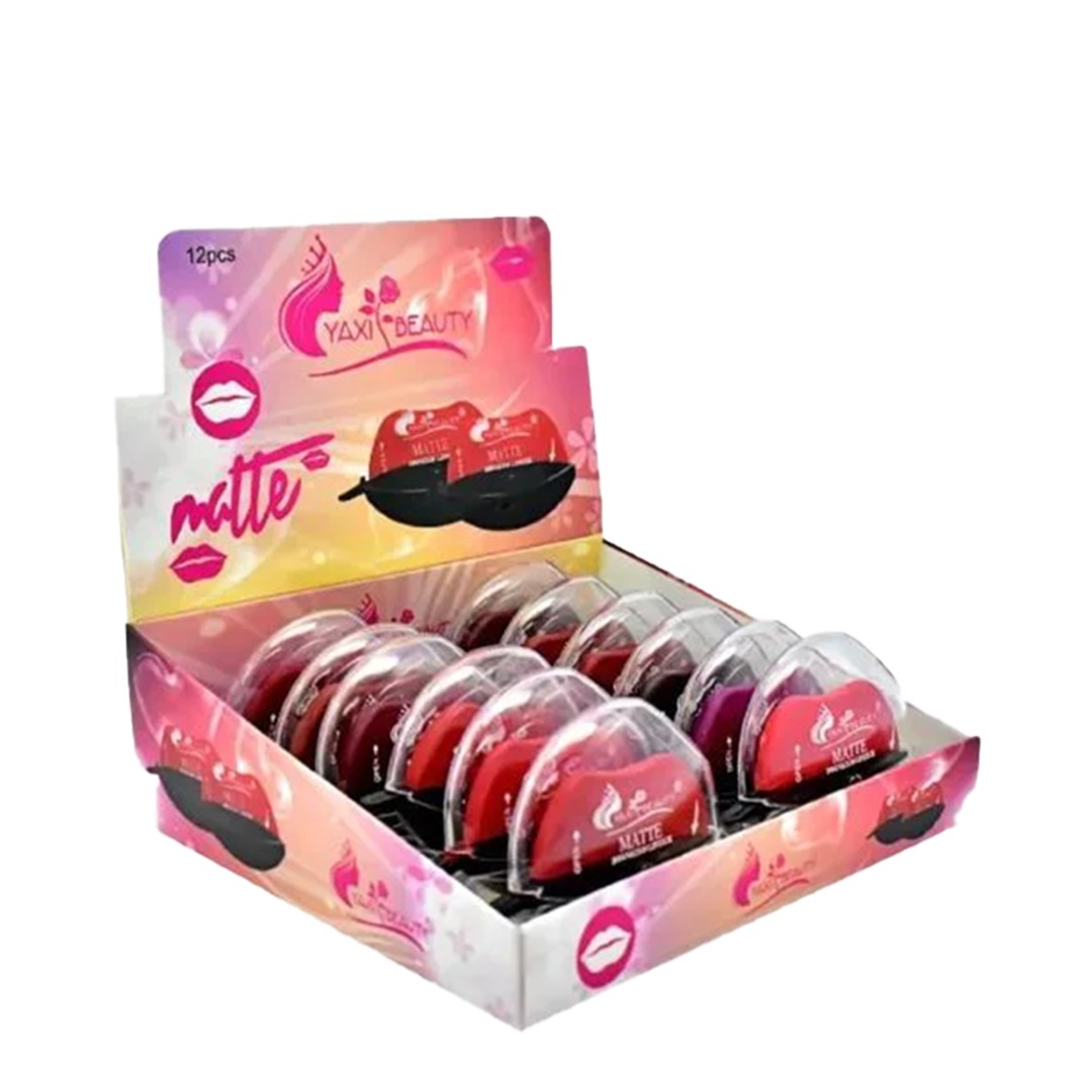• مجموعة احمر شفاه غير لامع 12 لون ميكس - الصورة 4