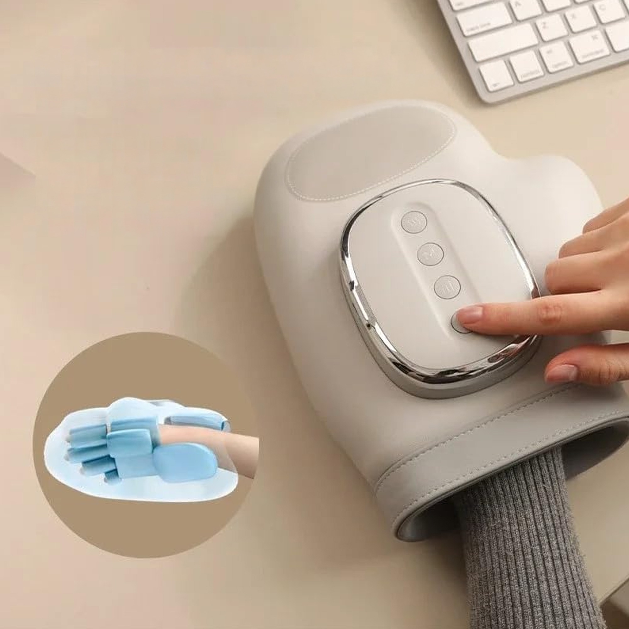 مدلك اليد بالضغط والتدفئة - الصورة 4