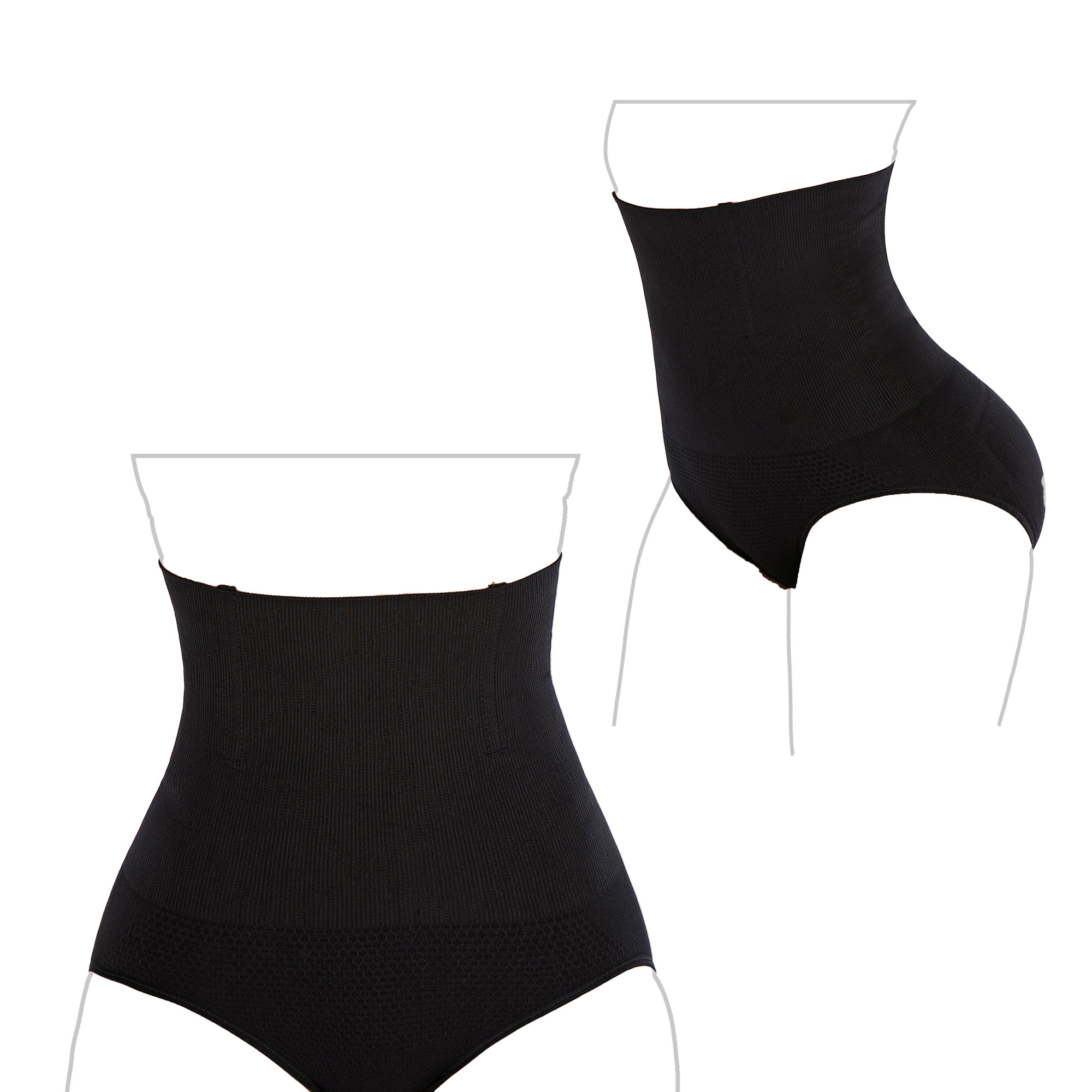 مشد لتشكيل الجسم عالي الخصر - الصورة 2