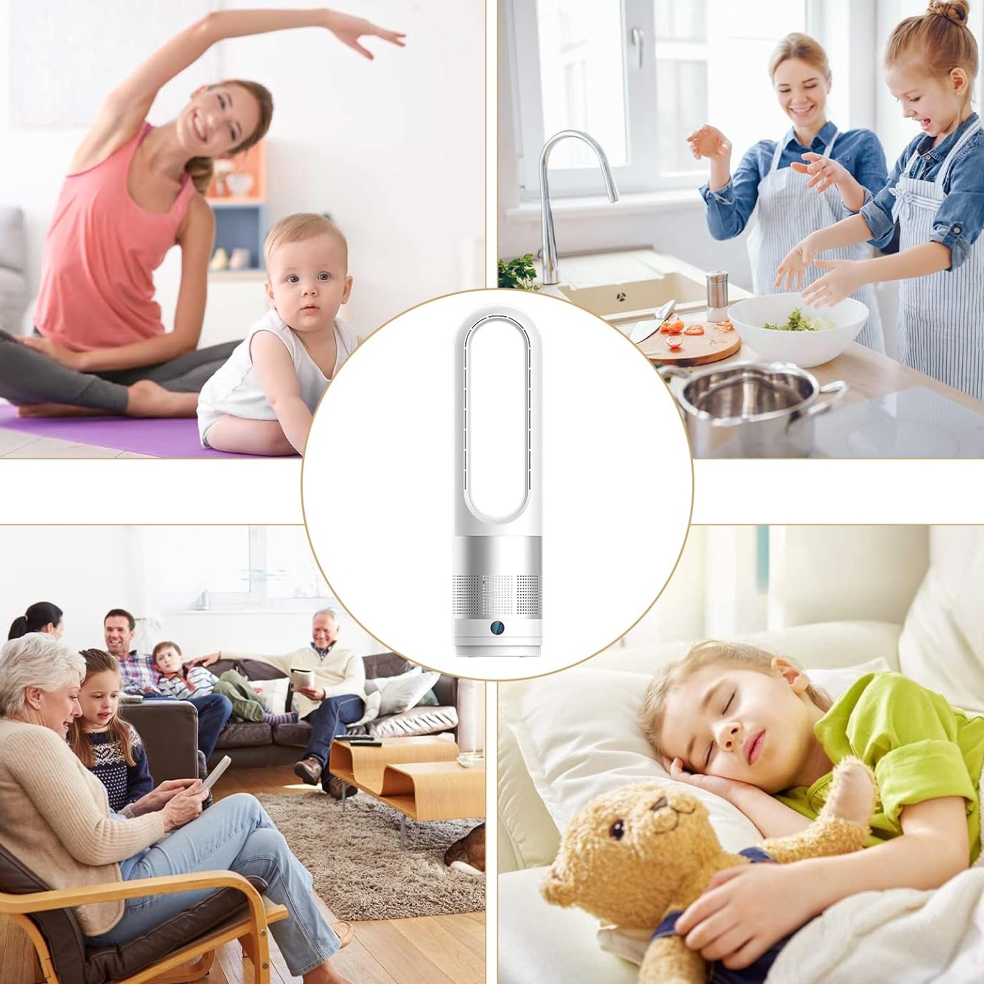 مروحة ومنقي هواء بدون شفرات - الصورة 4