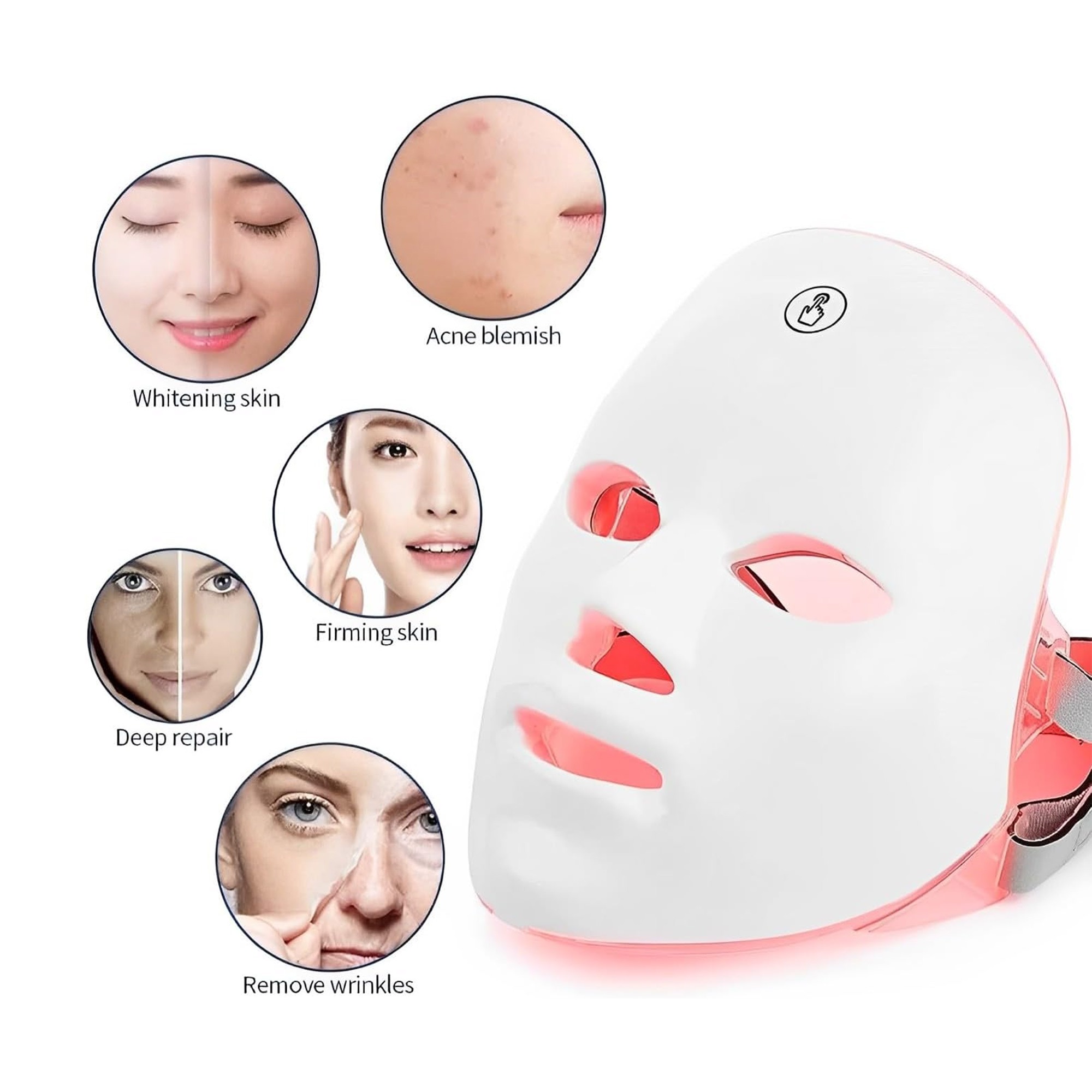 قناع علاج ضوئي بالليزر 4D, ضمان عام - الصورة 3