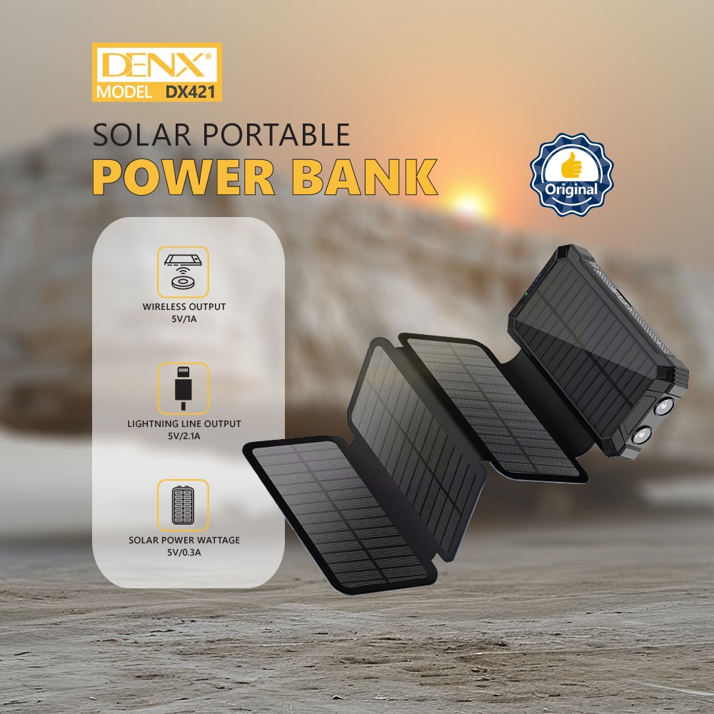 بور بنك وكشاف بالطاقة الشمسية من دينكس ضمان عاميين - الصورة 3