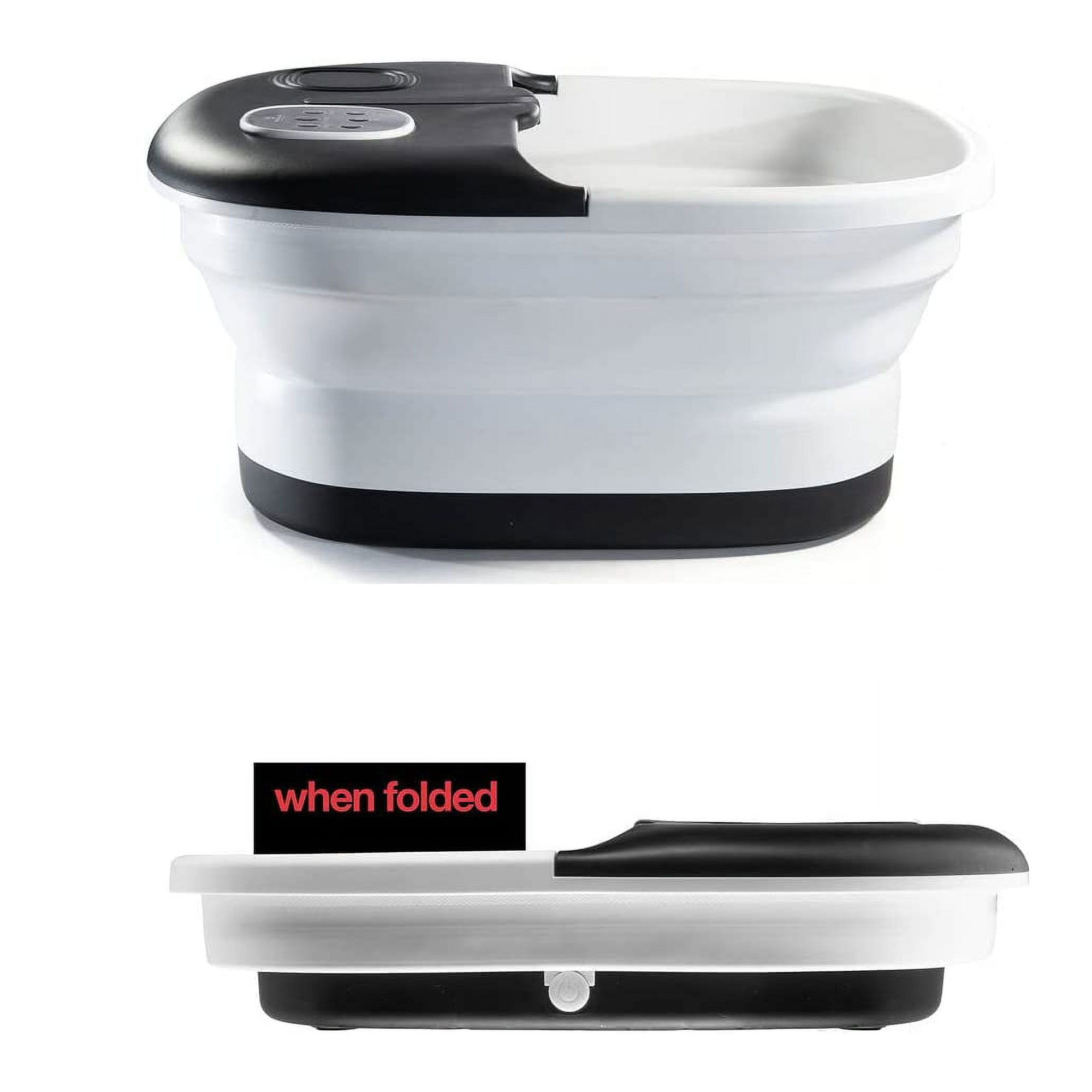 جهاز سبا القدم المنزلي القابل للطي بالتدفئة والفقاعات والمساج - الصورة 3