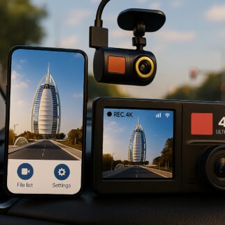 GPS داش كام مع واي فاي  و  ضمان سنة