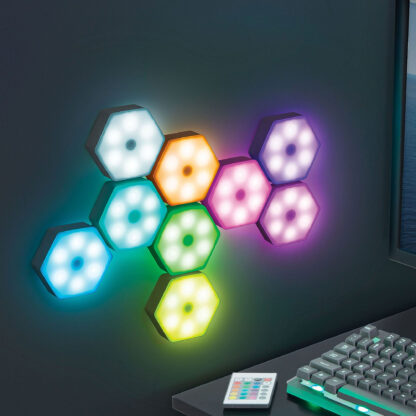 ⁦طقم البودكاست المحترف + 2 لوحات اضائة ثلاثية الابعاد LED⁩ - الصورة ⁦5⁩