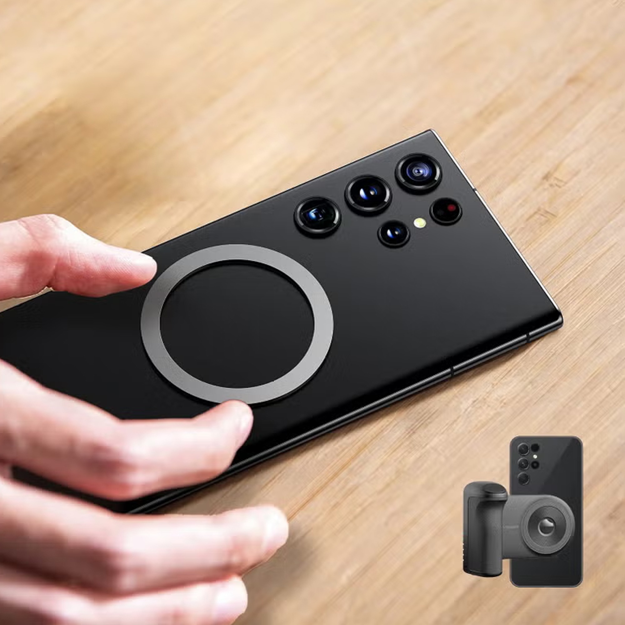 مقبض تصوير مغناطيسي  + باور بنك لاسلكي - الصورة 4