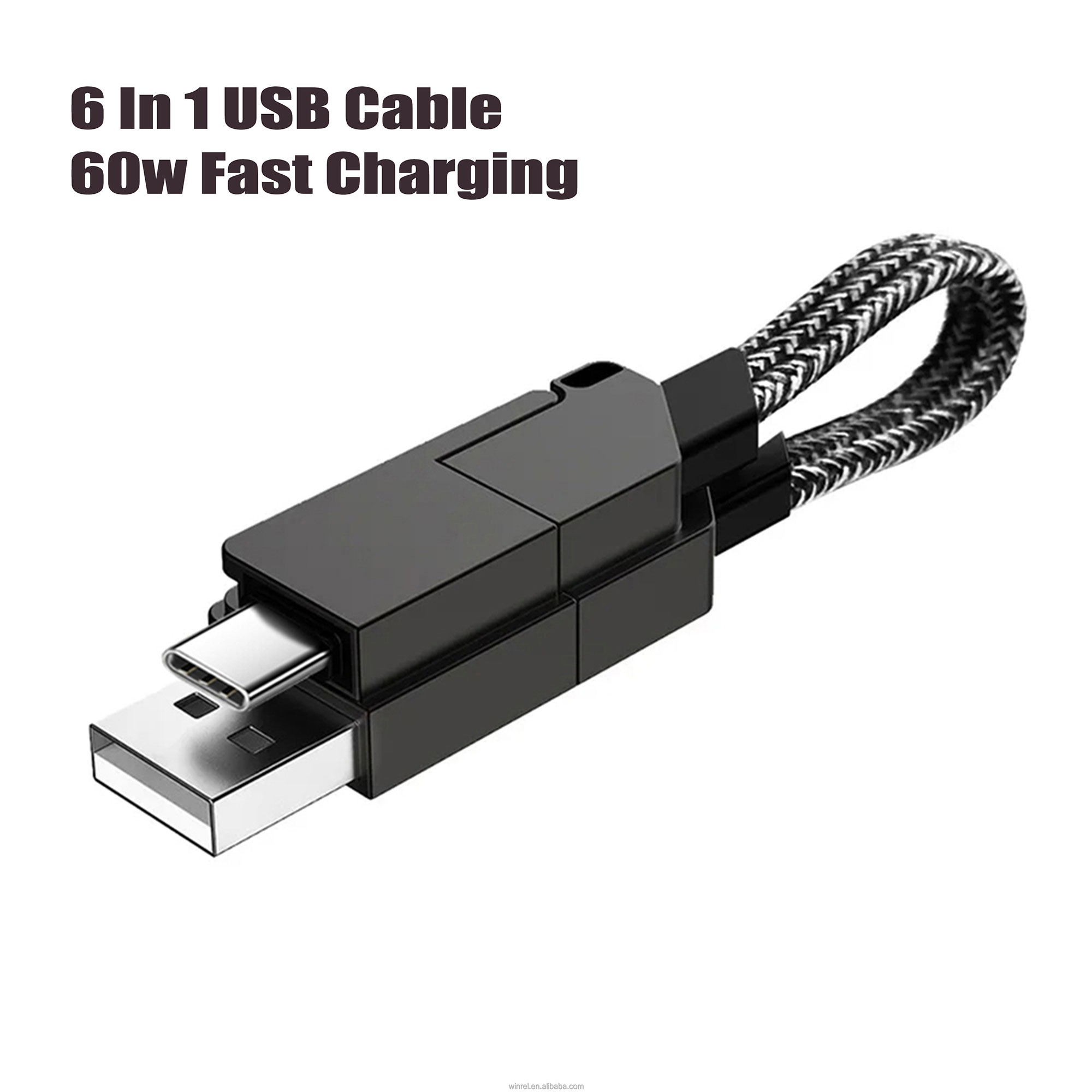 كابل شاحن متعدد الاستخدامات 6 في 1 - الصورة 3