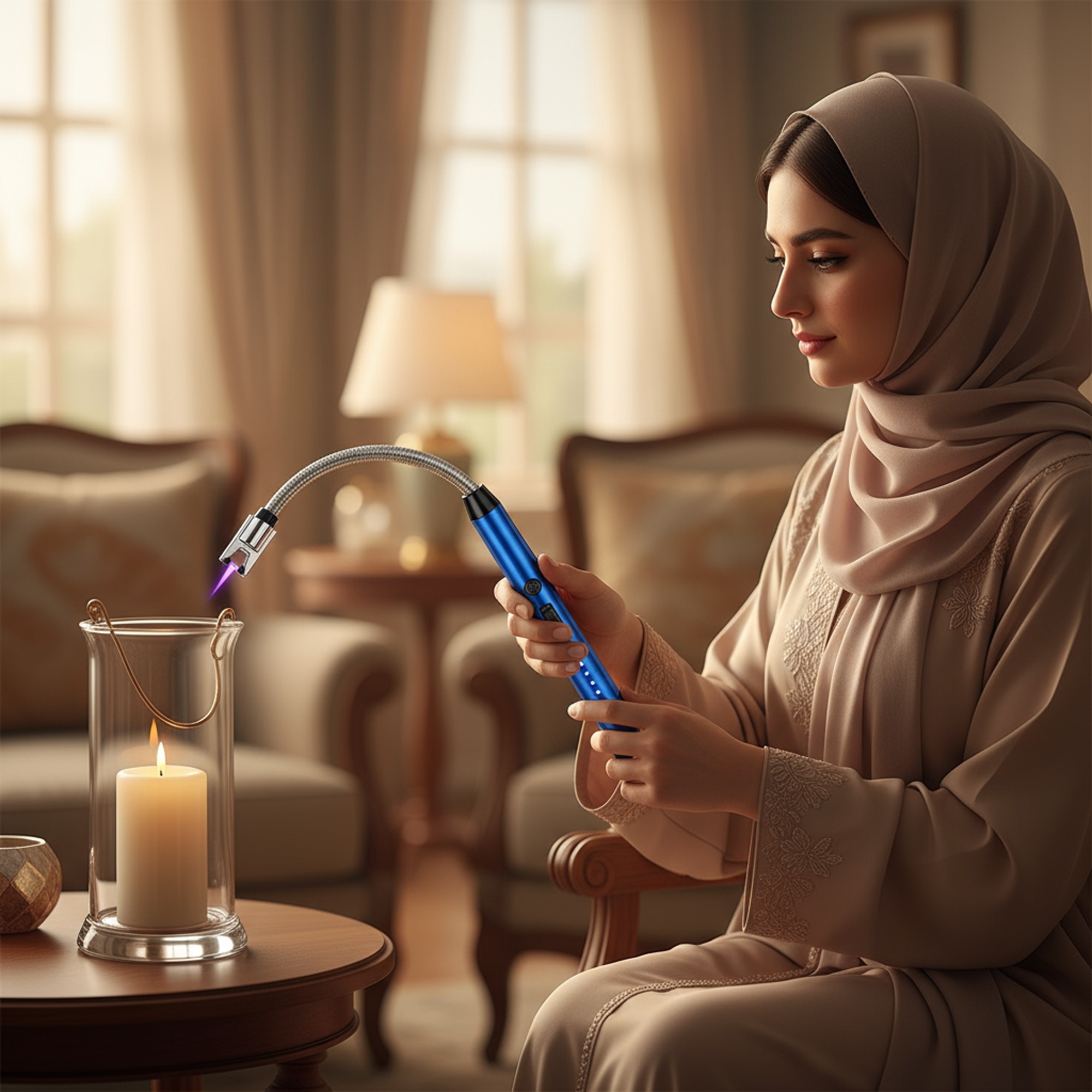 قدّاحة لهب إلكترونية حديثة قابلة لإعادة الشحن - الصورة 6