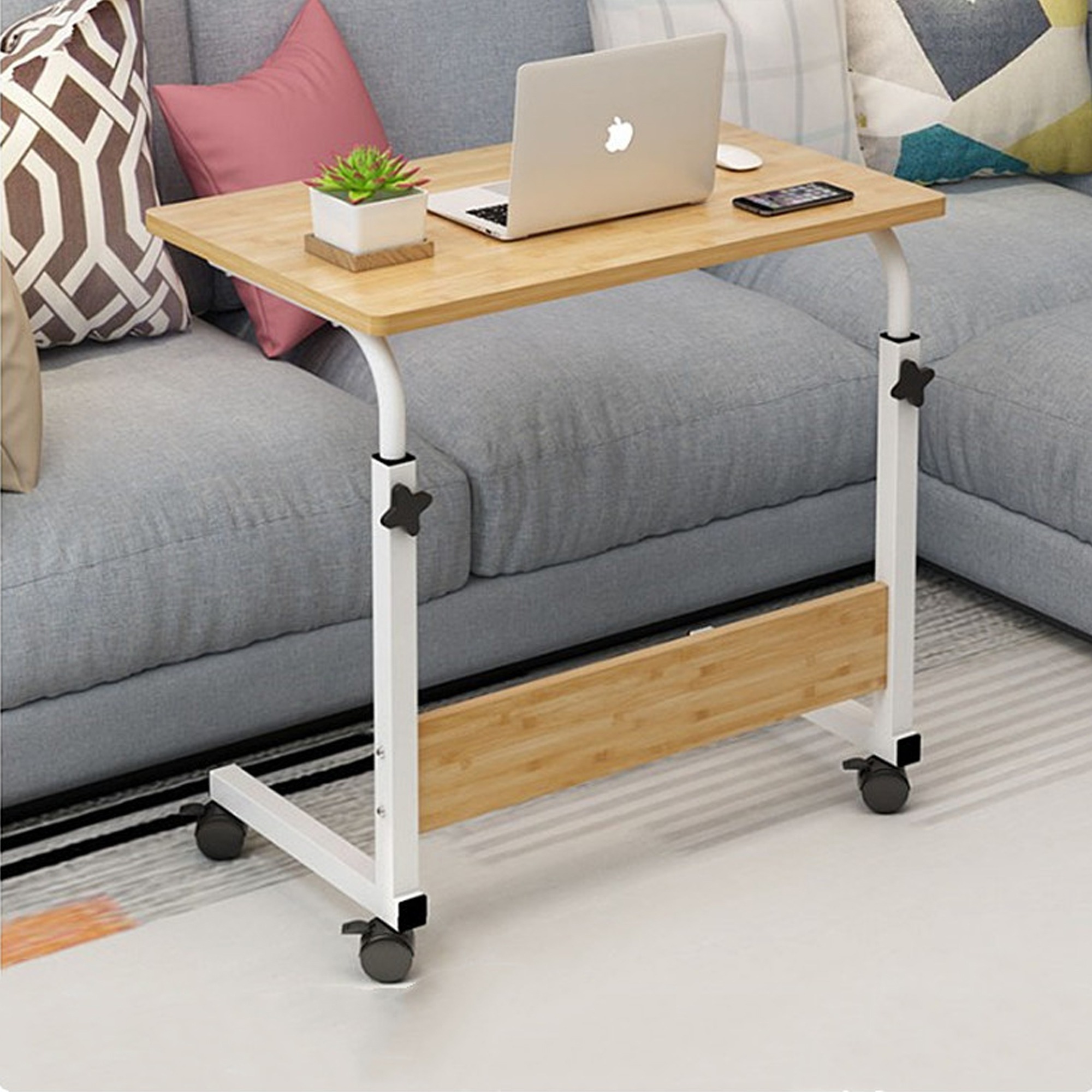 طاولة متعددة الاستخدامات اصفر خشبي - الصورة 2