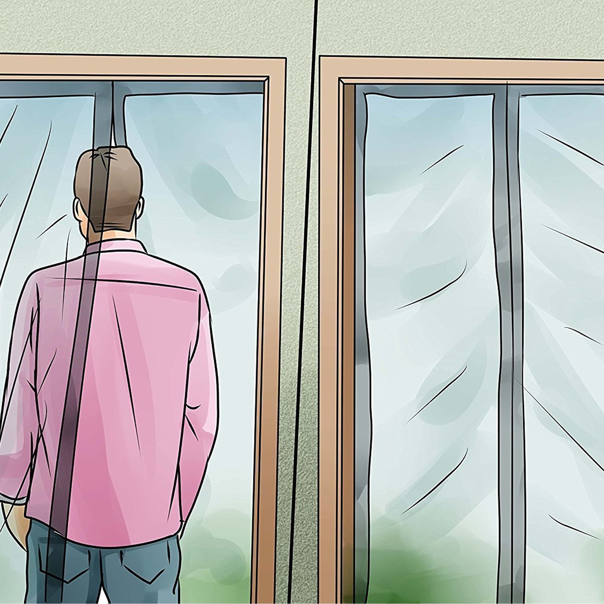 نافذة مغناطيسية للحماية من الحشرات - الصورة 2