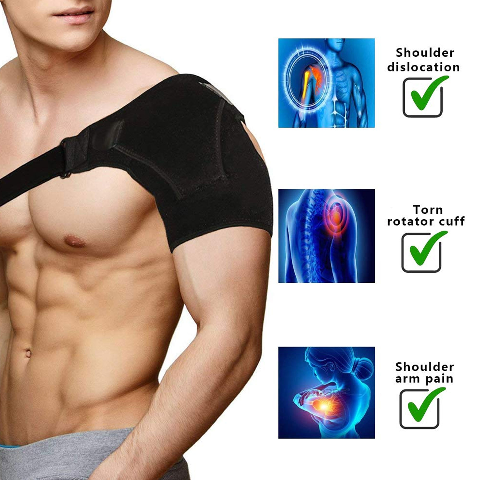 دعامة تدليك آلام الكتف بالحرارة - الصورة 4