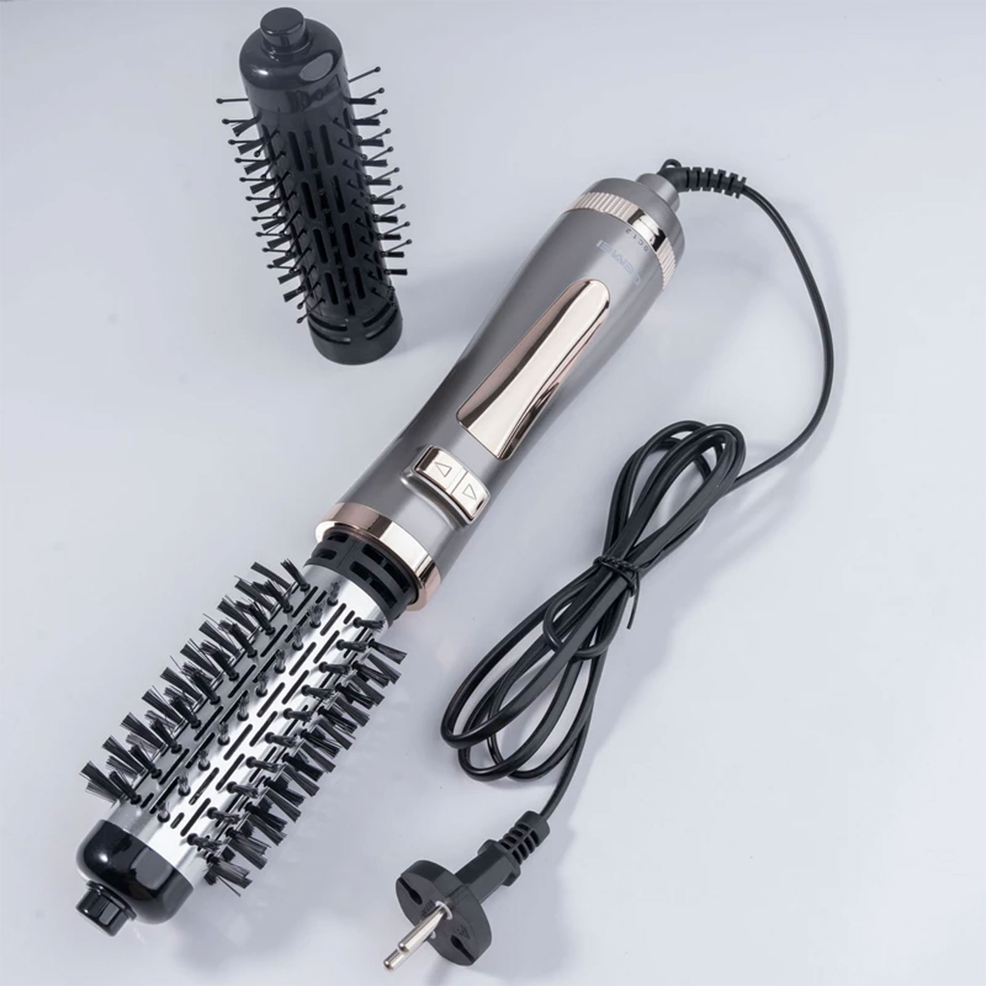 •   فرشاة تصفيف دوارة و مجفف الشعر من gemei - الصورة 4