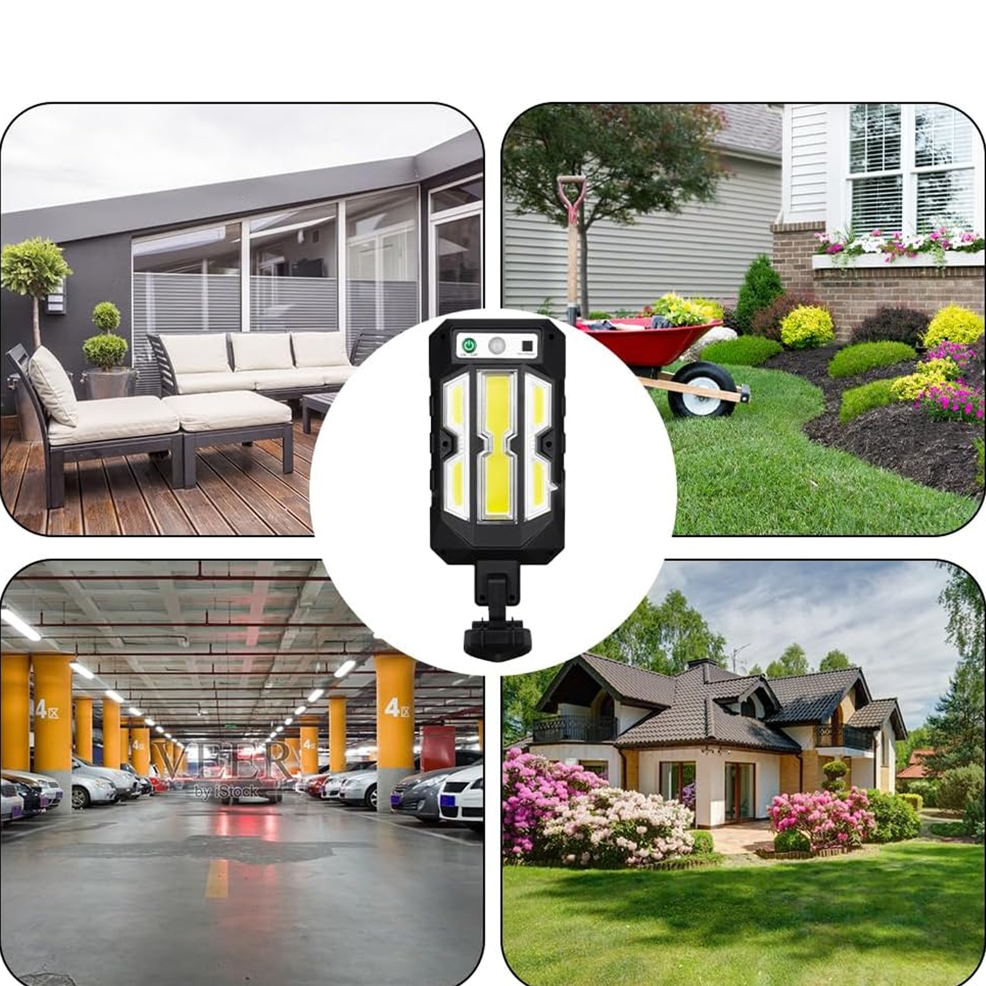 كشاف إلكتروني بالطاقة الشمسية H - الصورة 2