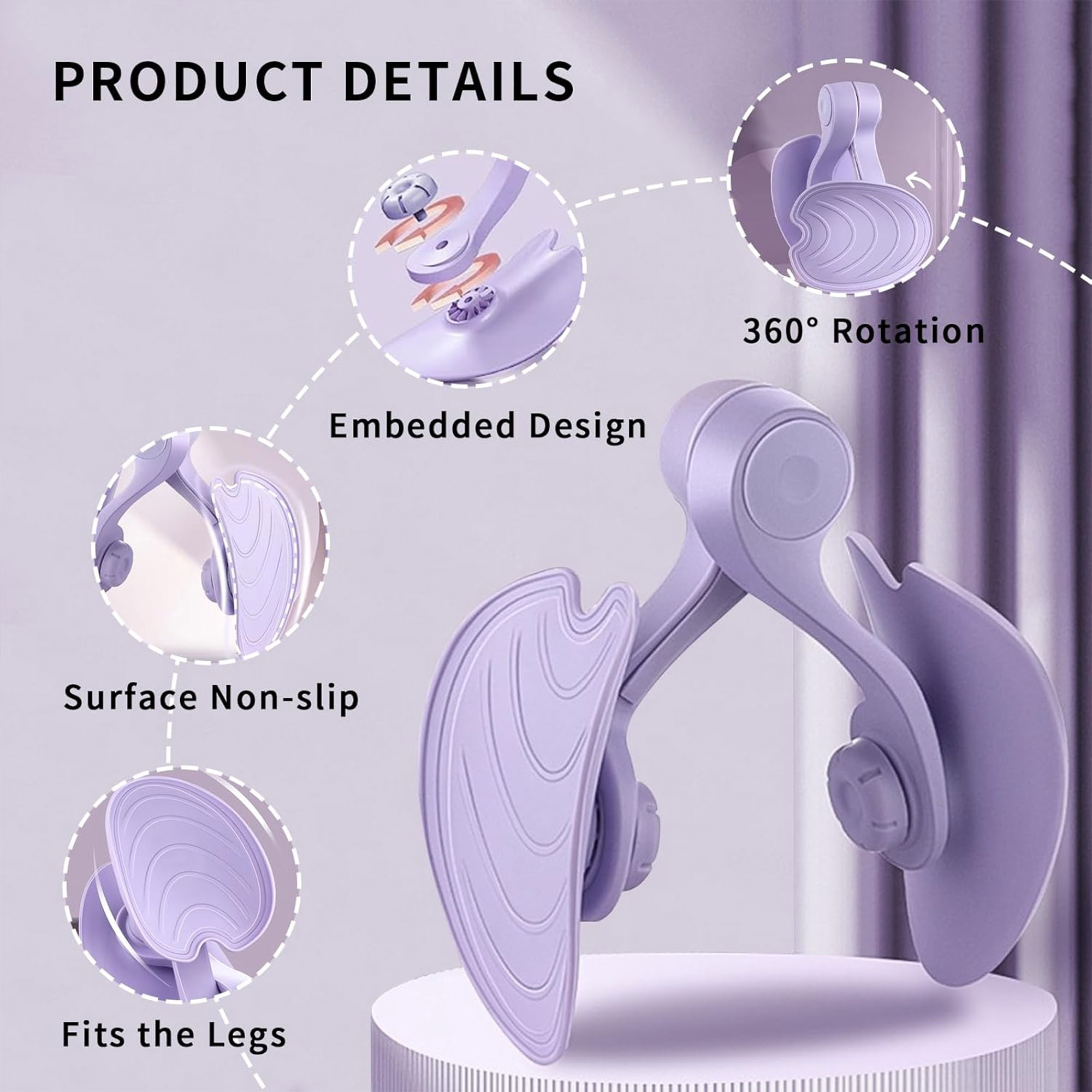 جهاز تدريب عضلات الخصر الداخلي والساق والأرداف - الصورة 6