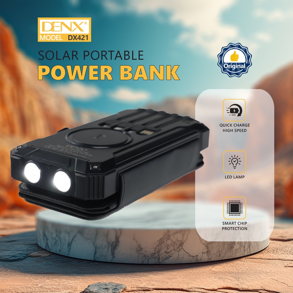 بور بنك وكشاف بالطاقة الشمسية من دينكس ضمان عاميين - الصورة 4