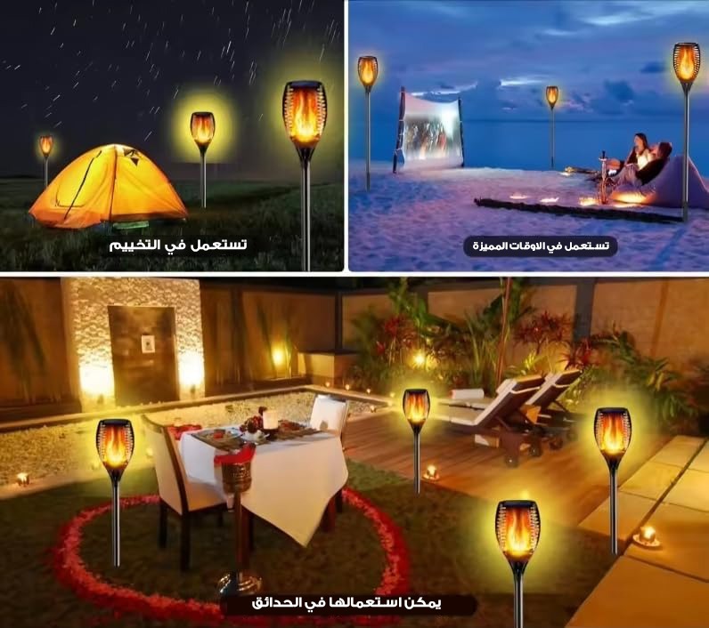 عمود إضاءة شعلة الأكبر حجما يعمل بالطاقة الشمسية - الصورة 3