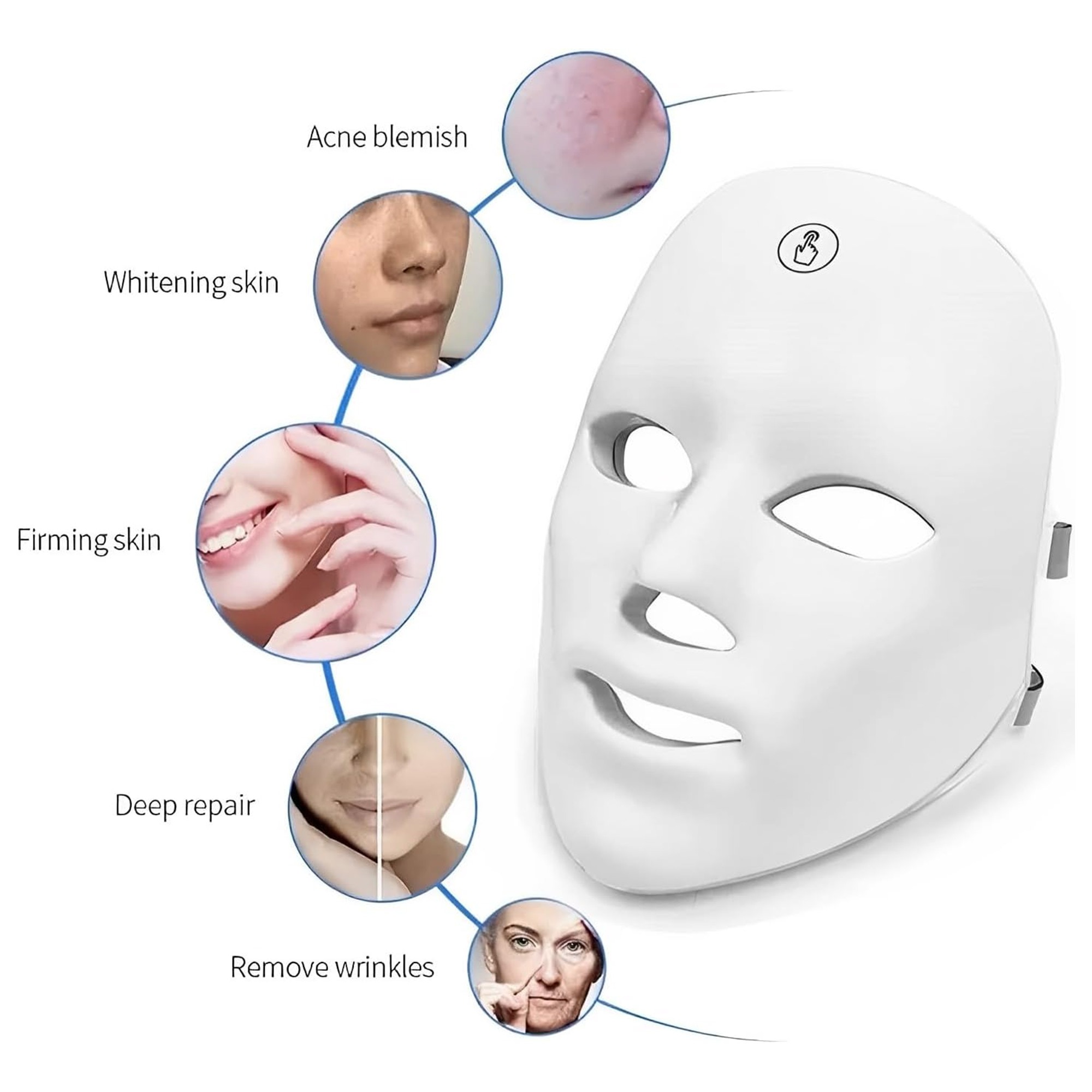 قناع علاج ضوئي بالليزر 4D, ضمان عام - الصورة 5